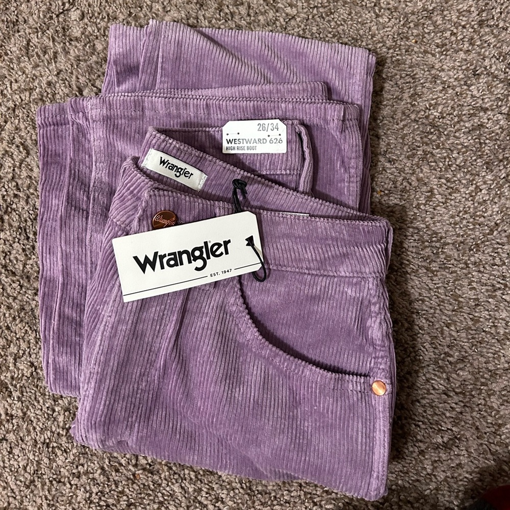 NEW Purple Corduroy Wrangler Jeans !!